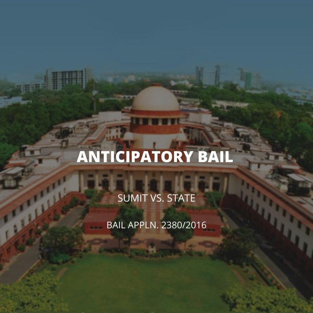 Anticipatory bail under IPC